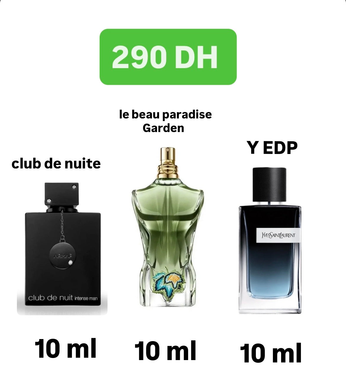 le beau paradise garden + Y EDP + Club de nuite