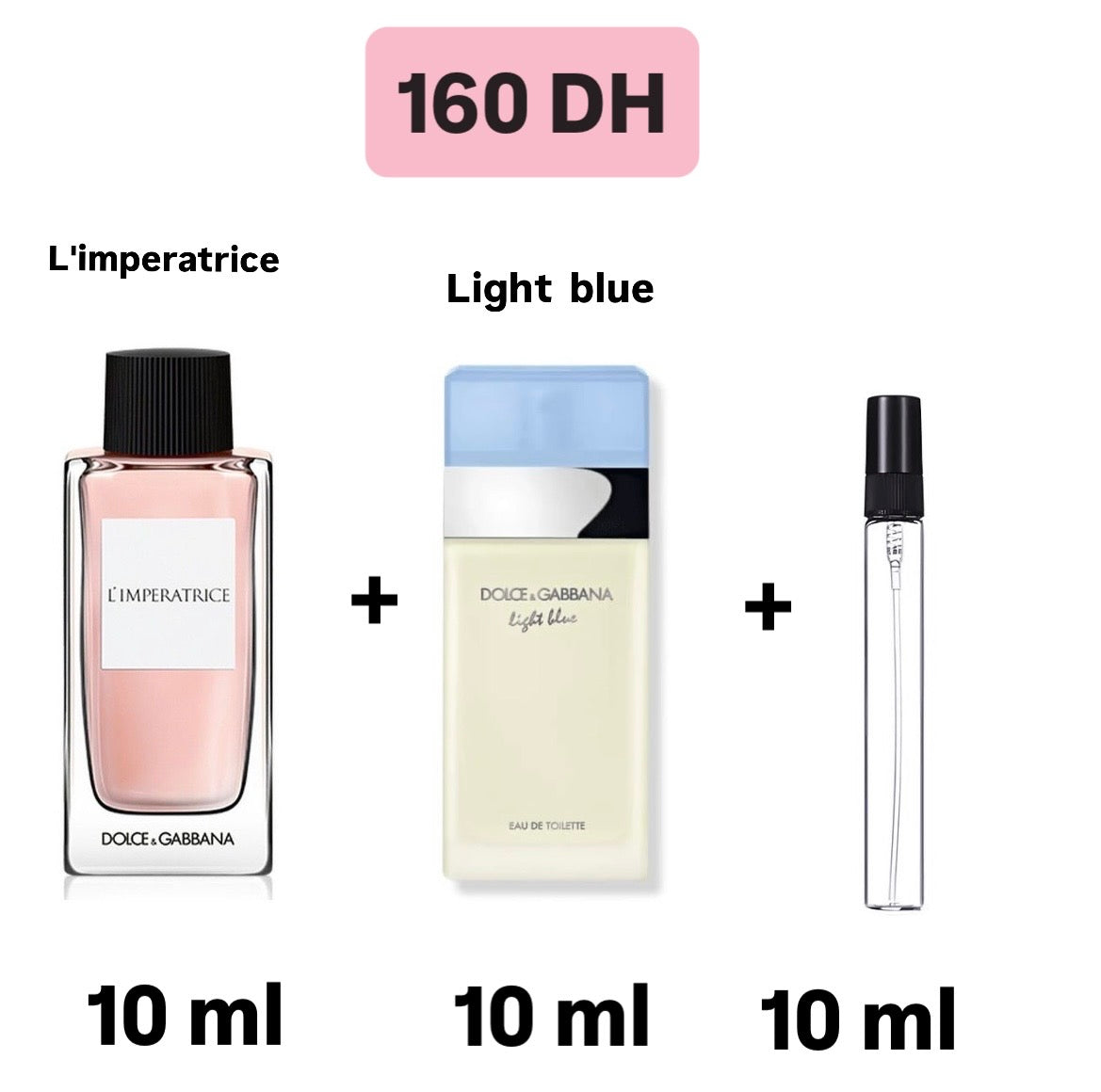 L'imperatrice + light blue + 10 ml gratuite