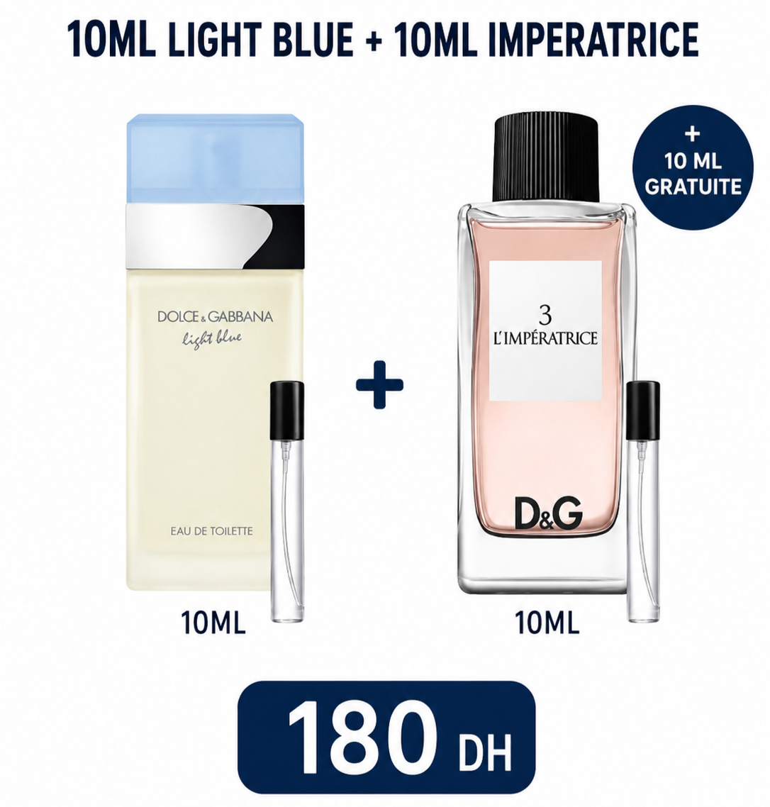 L'imperatrice & light blue + 10 ml gratuite