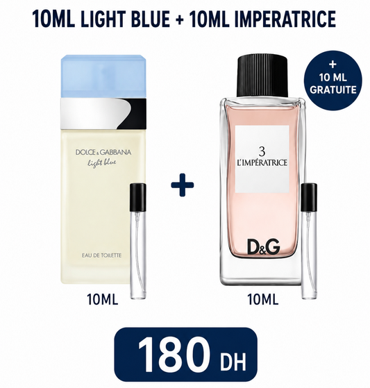 L'imperatrice & light blue + 10 ml gratuite
